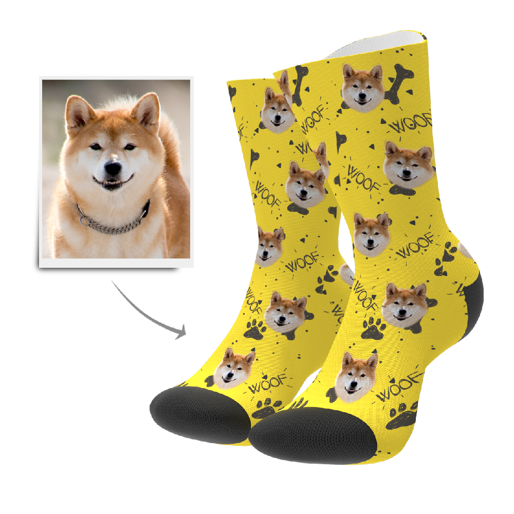 Gesicht Hund Socken Bedrucken mit Foto Heute bis zu 49 sparen