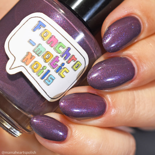 Among all the nail colors purple nails with glitter carry that special vibe  that grants your look that gentle touch …