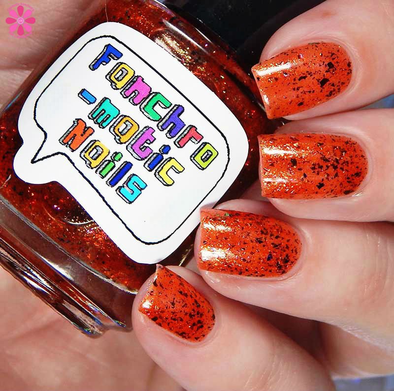 These Violent Delights Nail Polish Flame Red Orange With Color Shift Fanchromatic Nails