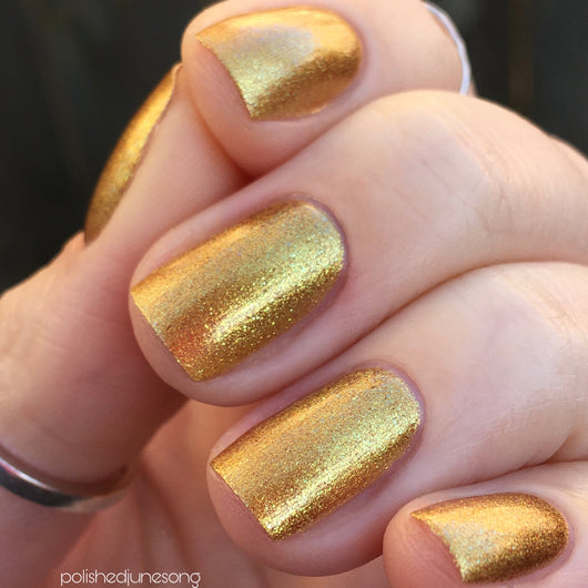 The Sound of Drums Nail Polish - metallic chromatic gold – Fanchromatic  Nails