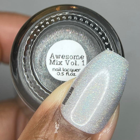 Awesome Mix Volume 1 Nail Polish - linear holographic flake top