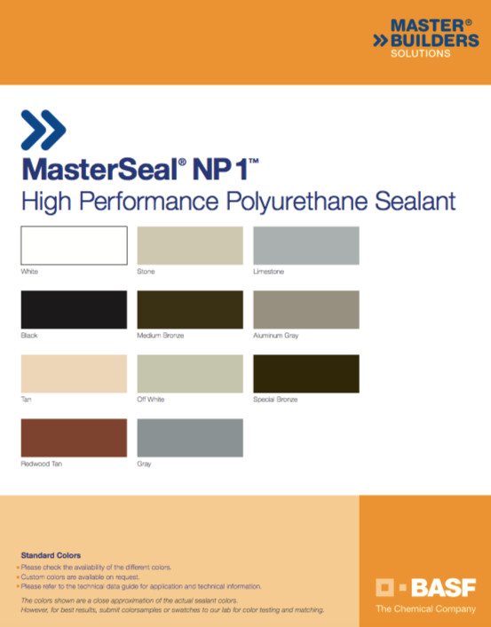 MasterSeal NP 1 Polyurethane Sealant 10.1 oz Flashing Kings