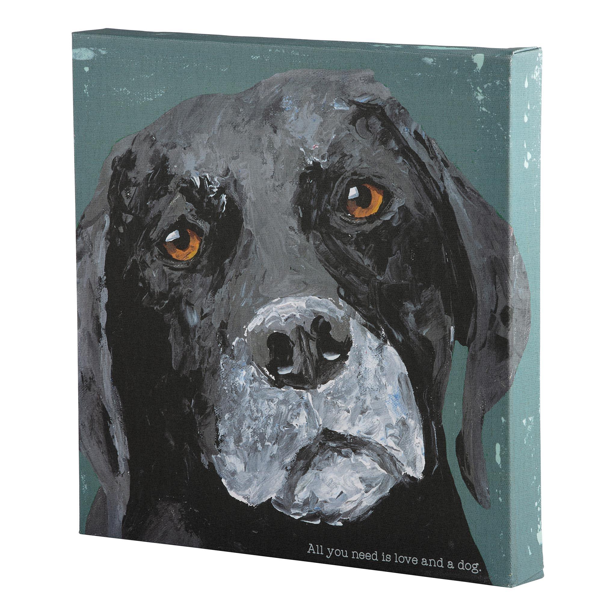 All You Need is Love and a Dog Canvas