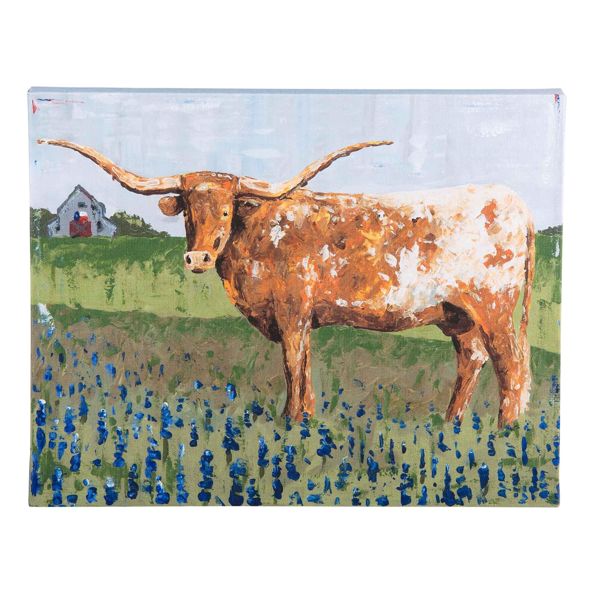 Texas Longhorn Small Canvas