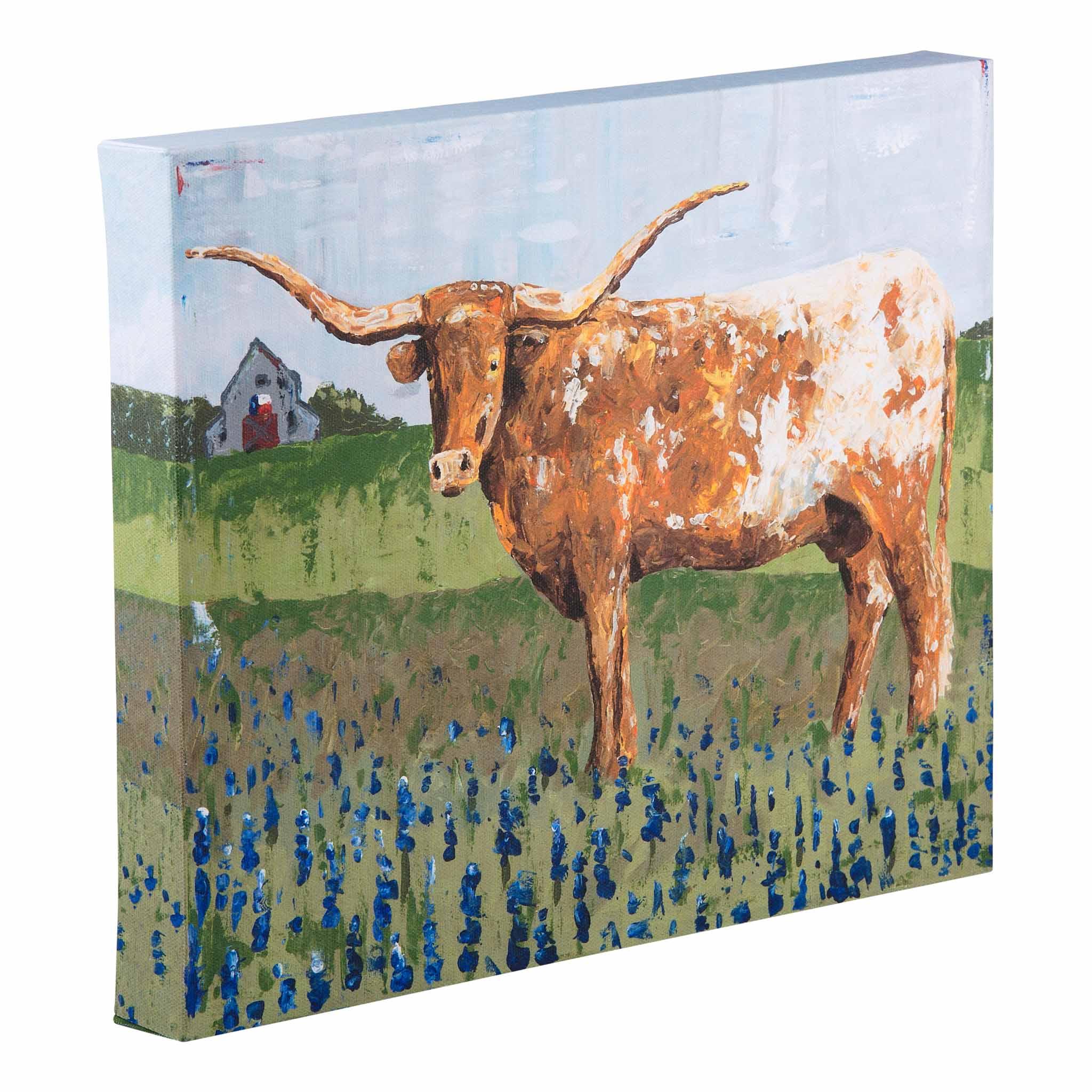 Texas Longhorn Small Canvas