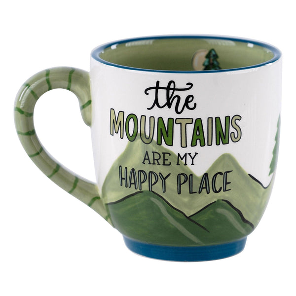 At the Lake, Every Hour is Happy Hour Coffee Mug - Lake Lover Gift -  Berkley Rose Collection