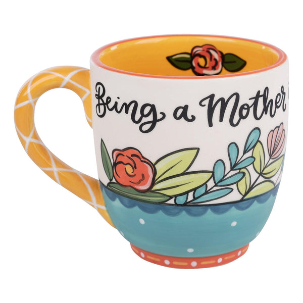 My Greatest Blessings Call Me Mom Mamaw Sunflower Tie Dye Gift Front & Back  Coffee Mug