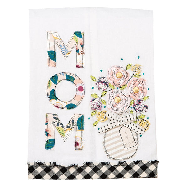 Personalized Kitchen Floral Watercolor Dish Towel - Mother's Day Mimi –  Lazy Gator Tees