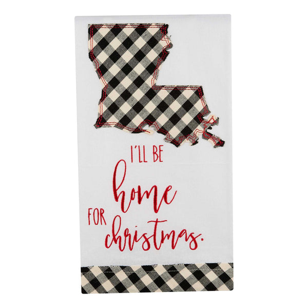 Red Buffalo Plaid Tea Towel, Eat Drink Be Merry Christmas Towel, Chris –  614VinylLLC