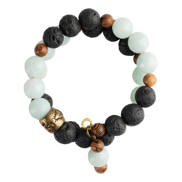 Robin Blue Clay and Lava Bead Bracelet – GLORY HAUS