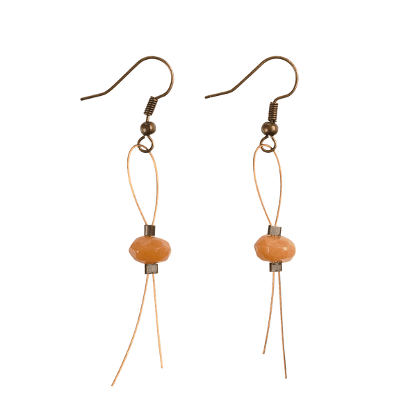 Raffia Grass Heart Teardrop Earrings – Flyclothing LLC
