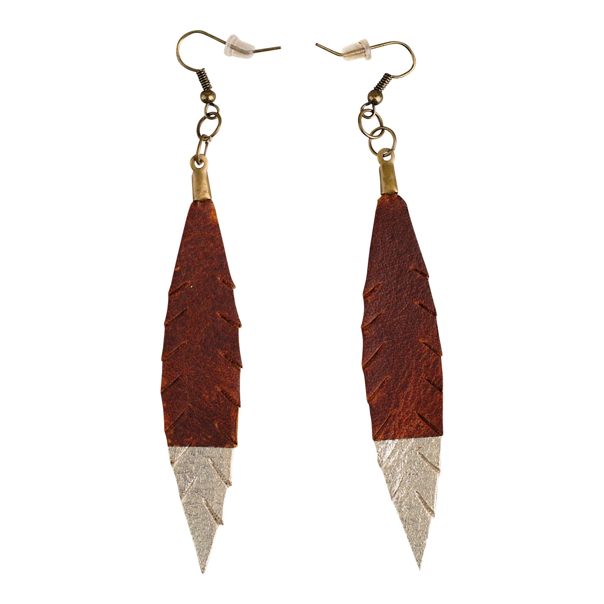 Teal Lagoon Leather Feather Earrings (4 sizes) – Inspired by Jenna