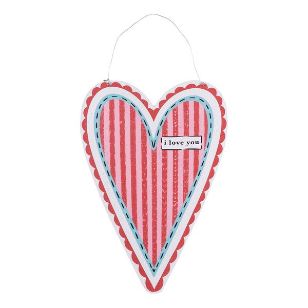 Double the Fun! Valentine's Door Hanger with Reversible Spring