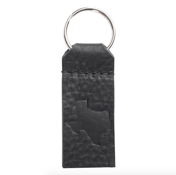 Black Genuine Leather & Metal Jolly Roger Keychain - University Book  Exchange