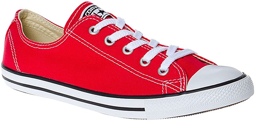 red dainty converse