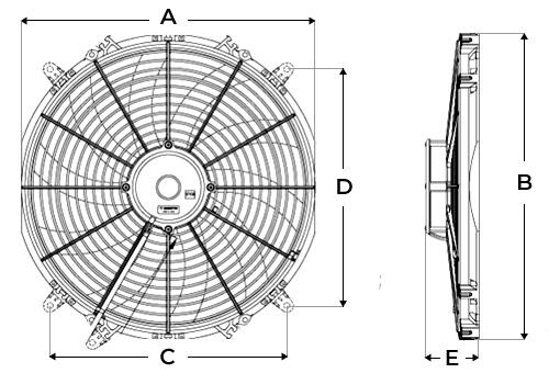 Maradyne 16" Reversible Thermo Fan