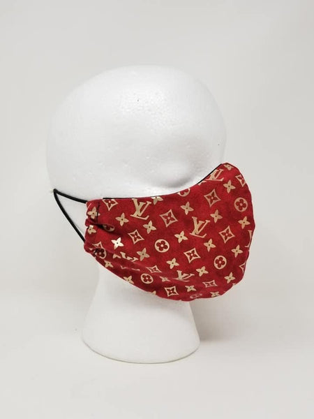 red louis vuitton face mask