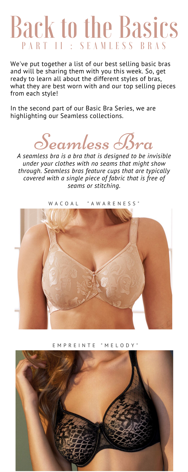 Back to Basics Part II :: Our Favorite Seamless Bras – Petticoat