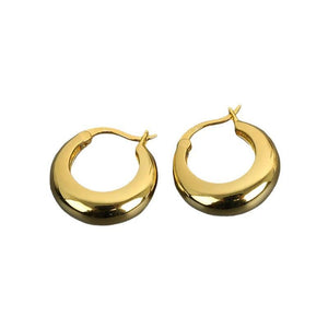 Chunky Hoop Earrings, Bold & Timeless Design, High-Polish Finish, Lightweight Comfort, Perfect for Daily & Formal Wear, Available in Gold and Silver - BlackEveryFriday
