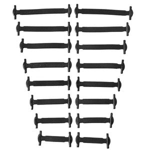 No-Tie Silicone Shoelaces – Elastic Waterproof Laces in 8 Sizes & 12 Colors for Easy Slip-On Shoes - BlackEveryFriday