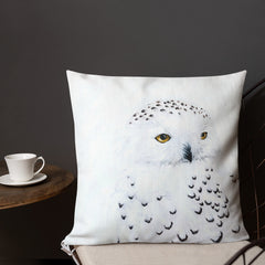 Snowy Owl Pillow Shannon Emmanuel