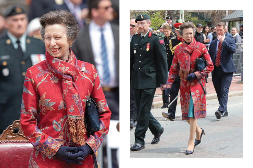 Princess Anne at the celebration of 175 years of Canada’s oldest military regiment, the 8th Canadian Hussars.