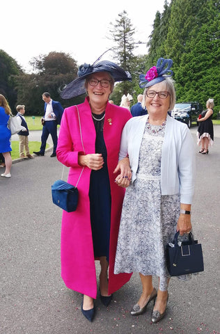 Wedding Guest Outfit Shibumi Devi Silk Coat in Hot Pink