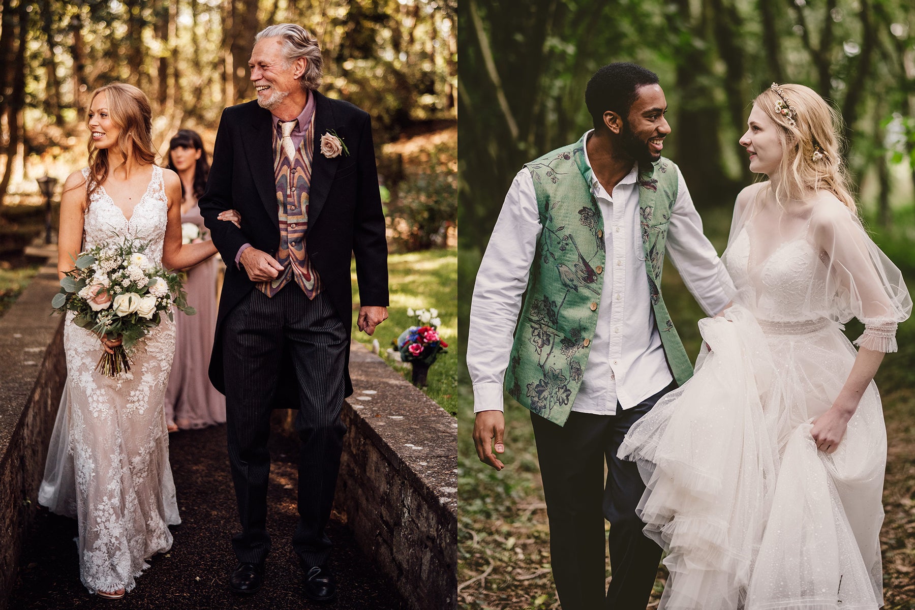 Father of the Bride in a traditional suit with a DECO collection, striped cashmere/silk classic mens waistcoat