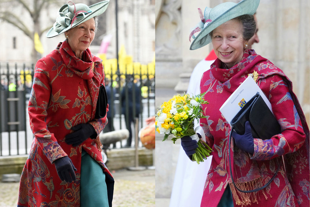 Princess Anne Wearing Red Coat