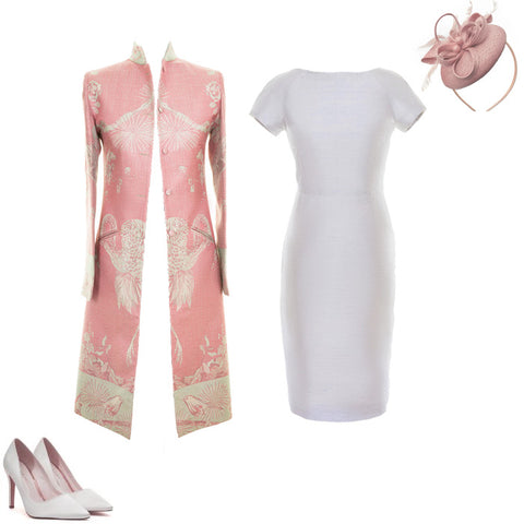 ladies nerhu coat pale pink cashmere pretty mother of the bride outfit