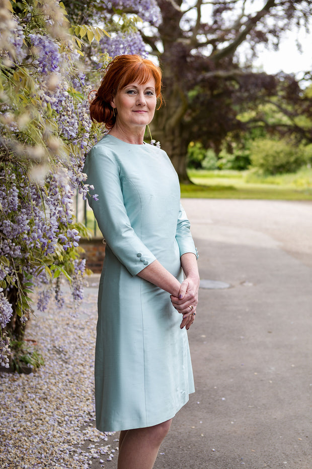 ice blue dress for wedding guest