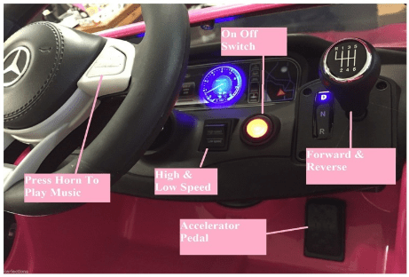 Licensed Mercedes S63 Amg 12v Battery With Remote Control