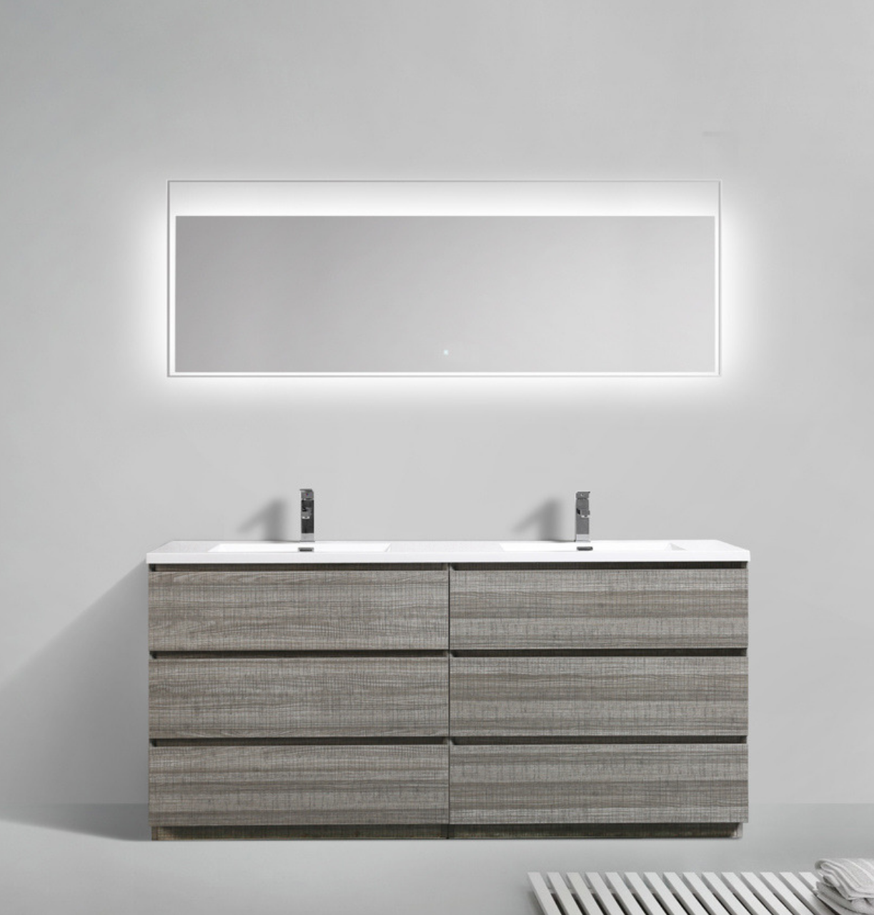 Los Angeles 60 Double Sink Bathroom Vanity Maison Bertet Online