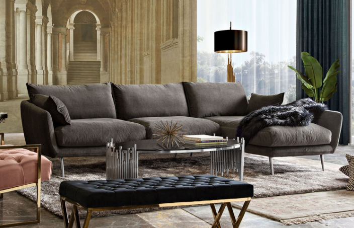 Alameda Grey Indoor Sofa – Maison Bertet