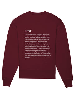 Sweatshirt Classic Brodé "Love Definition"