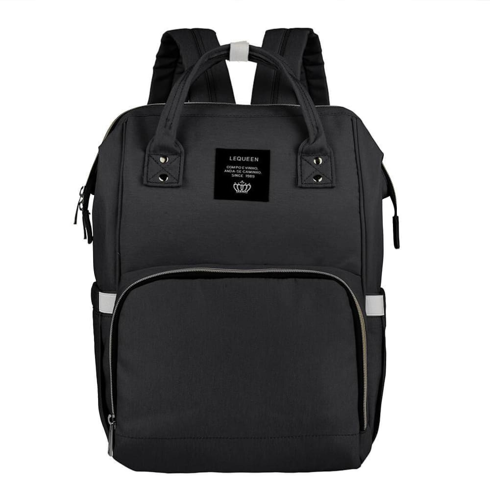 black nappy bag backpack