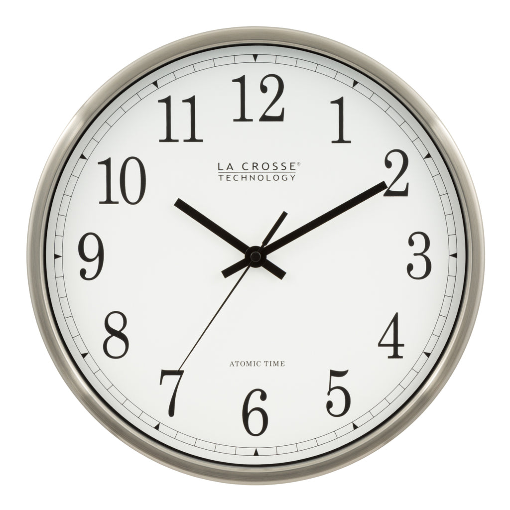 W85961 Analog Atomic Wall Clock La Crosse Technology