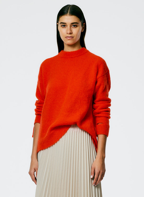 Claude Mohair Crewneck Easy Pullover – Tibi Official