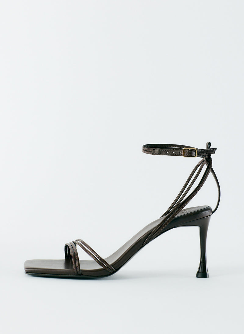 티비 Tibi Guy Sandal,Red Brown