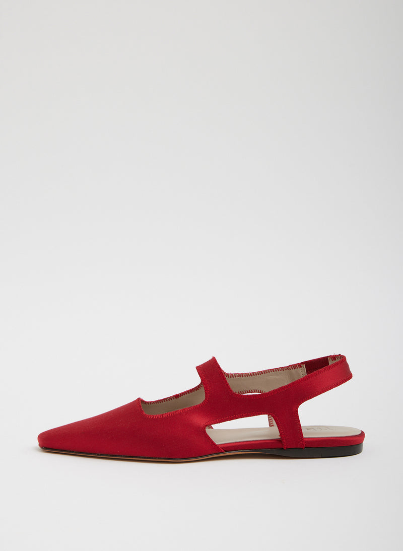 티비 Tibi Malcolm Flat,Red