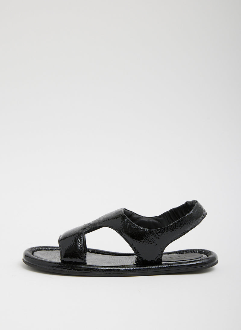 티비 Tibi Tom Naplack Sandal,Black