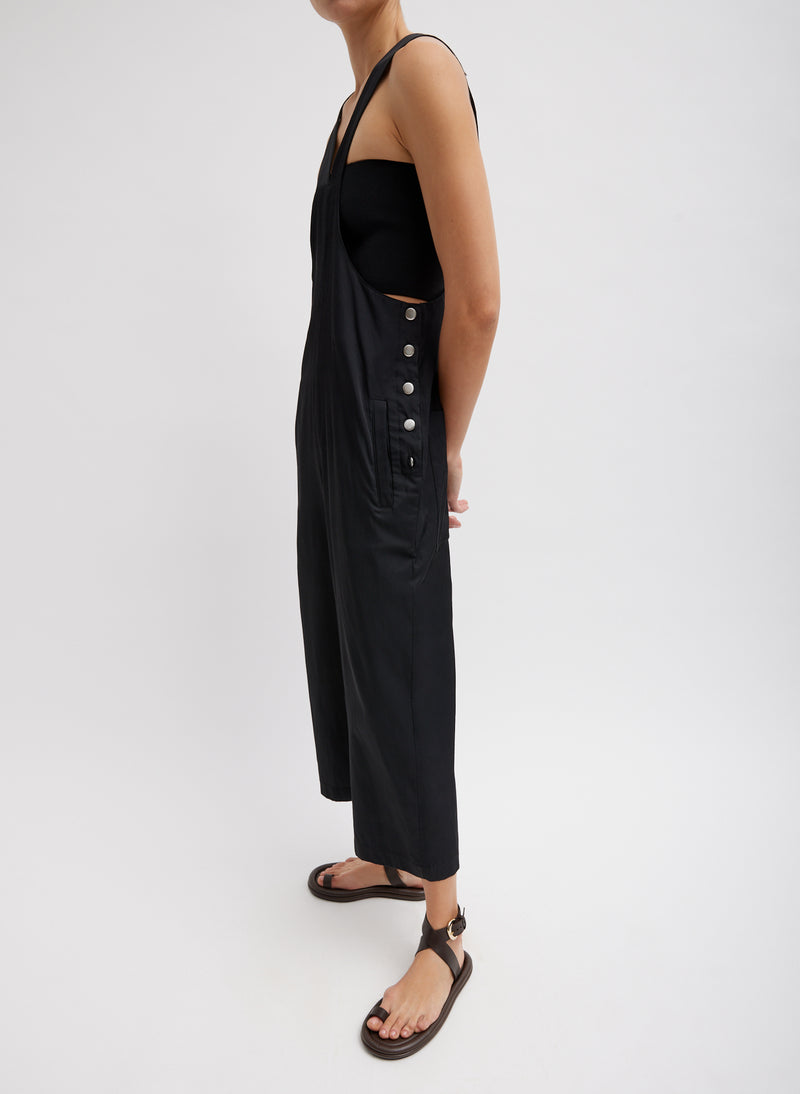 티비 Tibi Drapey Suiting Jumpsuit,Black