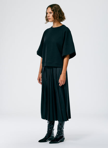 Italian Sporty Nylon Pleated Pull On Skirt – Tibi Official