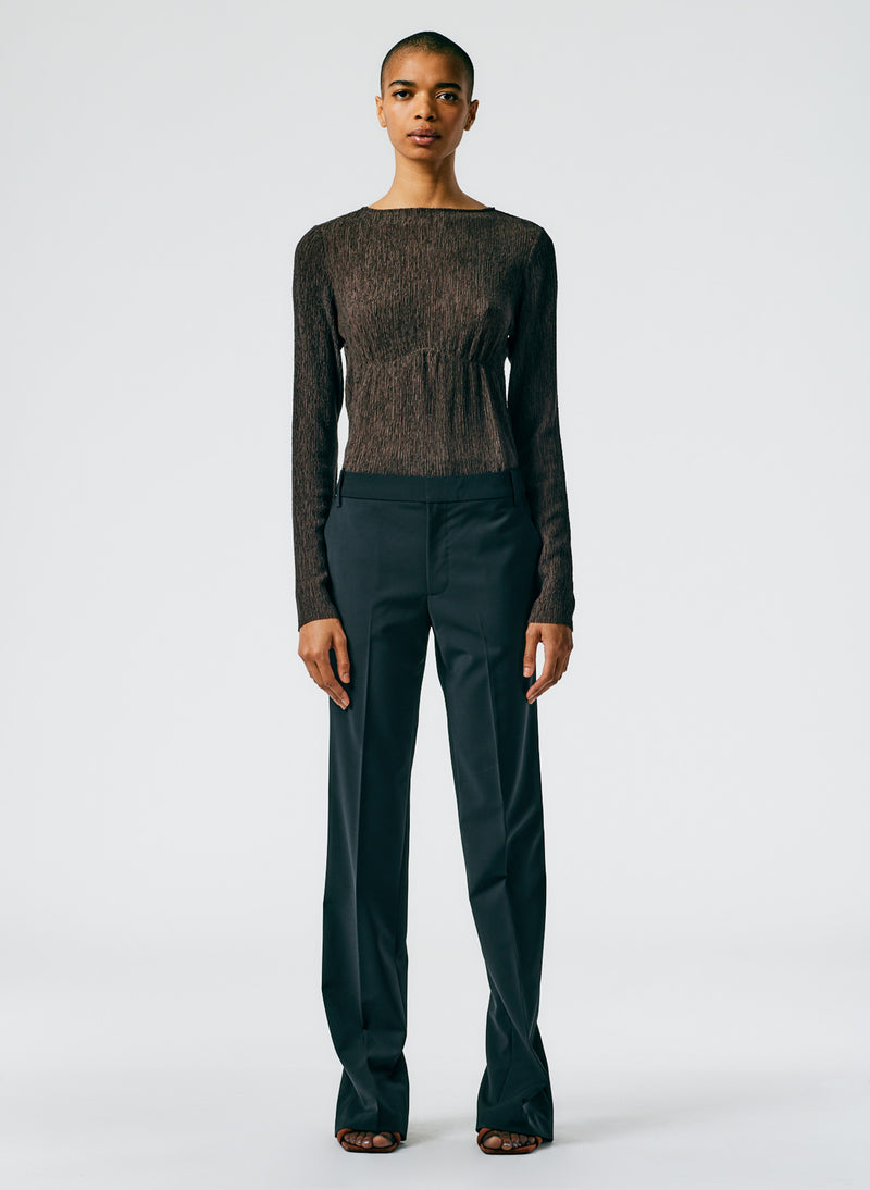 Tropical Wool Elfie Trouser with Slits - Regular – Tibi Official