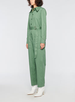 cotton twill jumpsuit