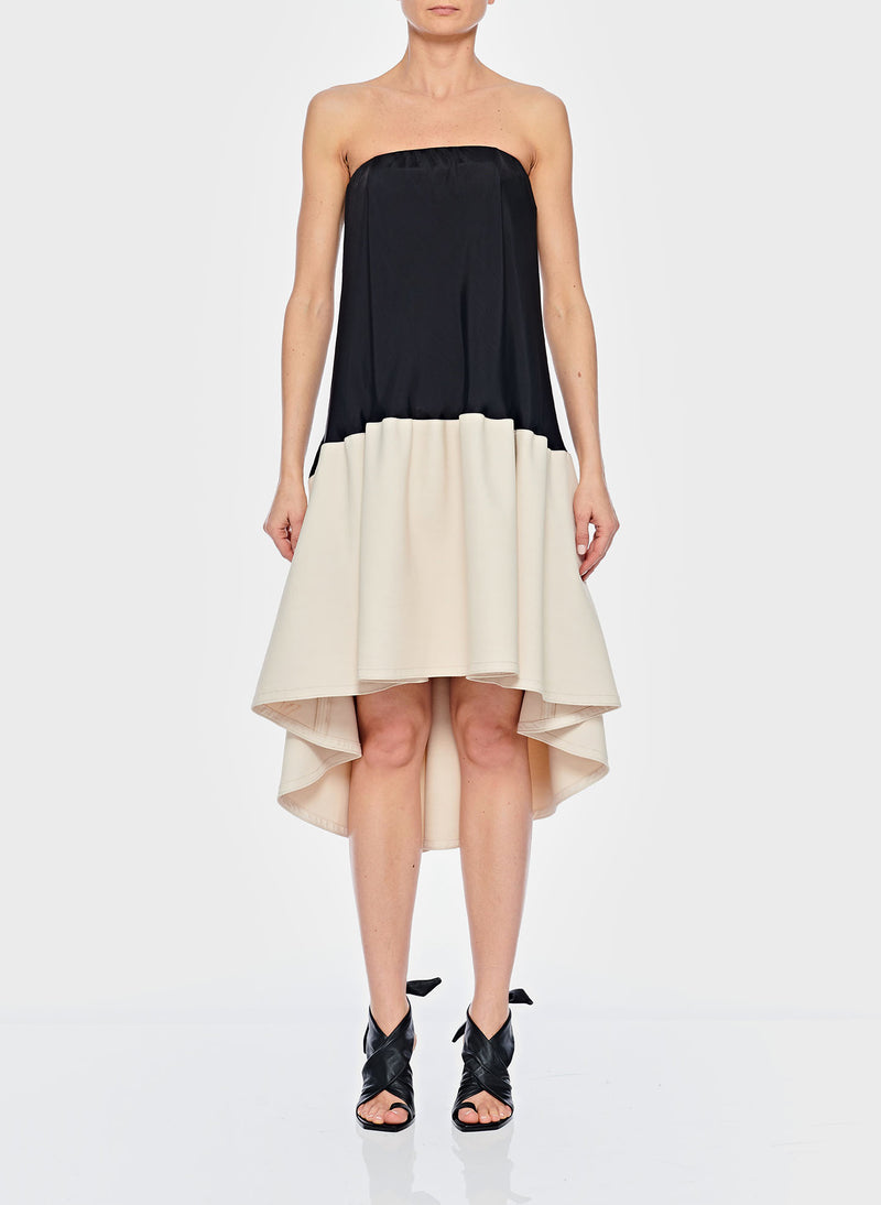 tibi strapless dress