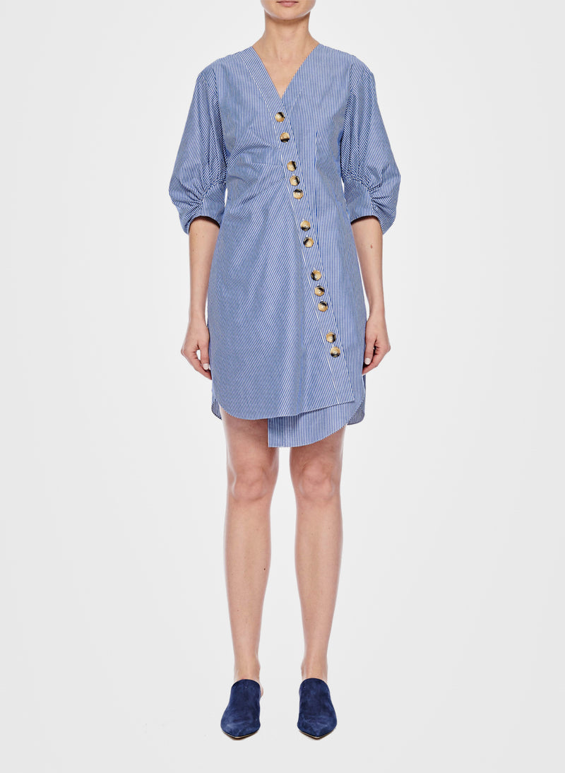 asymmetrical shirt dress