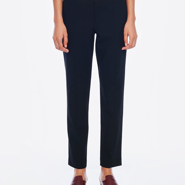 black tailored skinny trousers