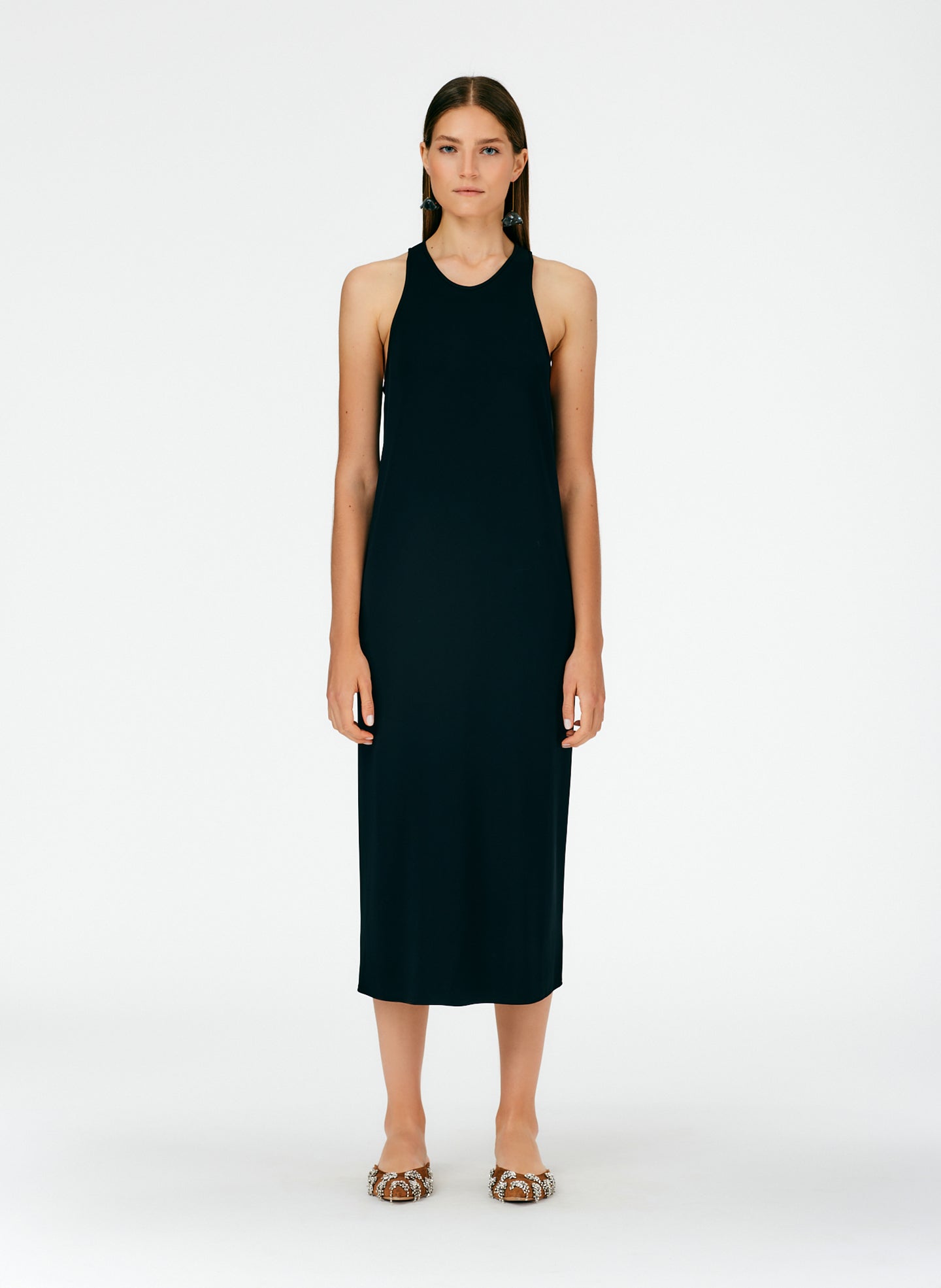 Serpentine Jersey Tank Dress – Tibi Official