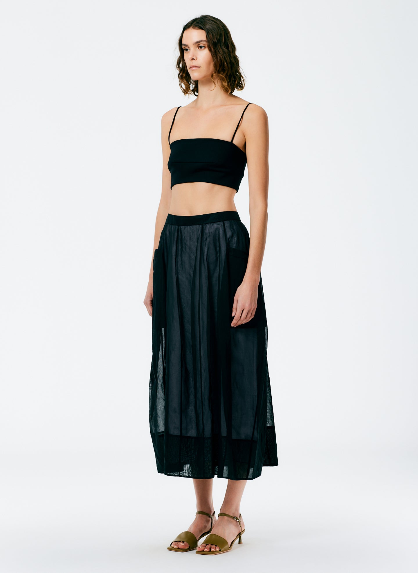 Starch Cotton Organza Lantern Skirt – Tibi Official